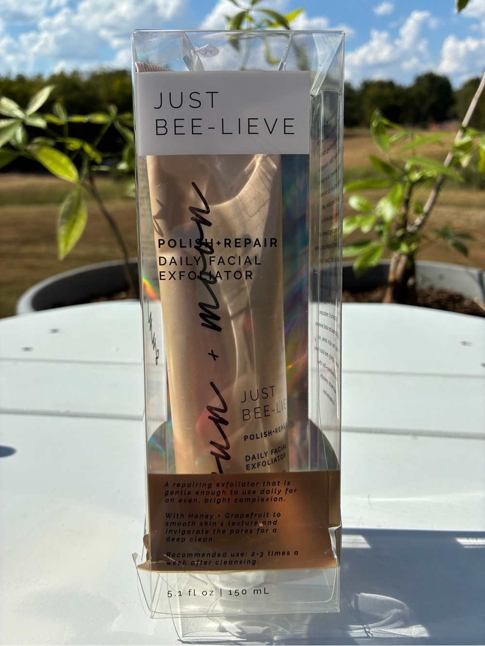 Just Bee-Lieve Polish + Repair Daily Facial Exfoliator – 5.1 oz